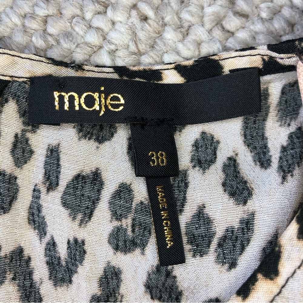 Maje Ricata Ruffled Leopard-Print Dress - Picture 10 of 15